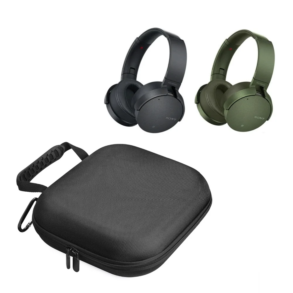 2018 Newest Carrying PU EVA Hard Headphone Cover Box Bag Pouch Groups Case for Sony MDR XB950N1 Headphone Headsets Bags