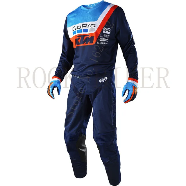 Motocross Suit Top MX ATV BMX Moto Jersey and Pants long Sleeve Racing