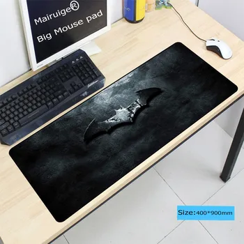 

Mairuige Batman Logo Custom Large Game Mouse Pad 900*400*3MM mouse mat high quality DIY picture with edge locking XL Thicken 4mm