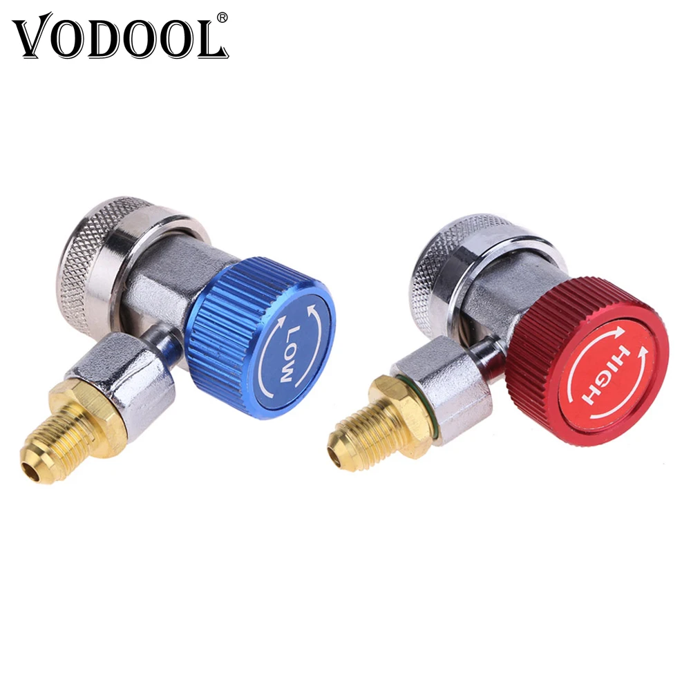 VODOOL R134A автомобильный Высокий Низкий Быстрый Соединитель адаптеры Тип AC манометр