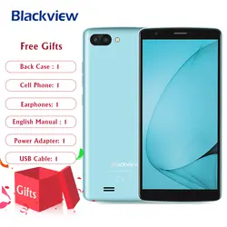 BLACKVIEW A20 3g смартфон 5,5 дюймов MTK6580 4 ядра 1. 3g Гц 1 ГБ Оперативная память 8 ГБ Встроенная память Android 8,0 Dual задней камерами 3000 мАч мобильного