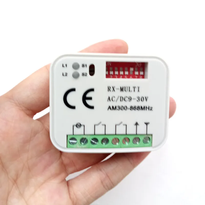 

3X RX Multi Frequency 300-868MHZ AC/DC 9-30V Universal Rolling Code Remote Receiver Sommer FAAC liftmaster NICE Beninca Receiver