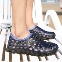 Новые летние дизайн водонепроницаемая обувь полые Aqua дышащая, комфортная обувь свет для плавания, обувь, классные пляжные Тапочки