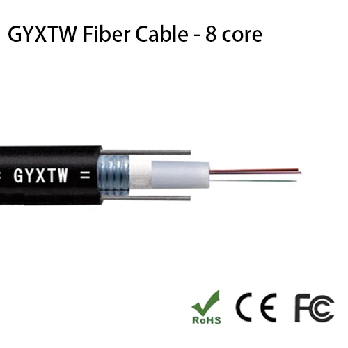 

GYXTW 8-жильный одноступенчатый наружный бронированный волоконно-оптический кабель диаметром 0,6 см