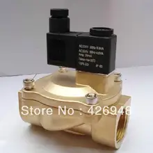 3/4 ''Размер DN20 направляющий Тип Латунь пилот управляемые электрические электромагнитные клапаны 2/2 способ воздух масло Вода Модель 2V200-20, DC12V, 24 V, AC220V