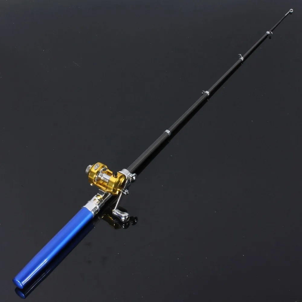 Blue Portable Pen Fishing Rodin Fishing Rods from Sports