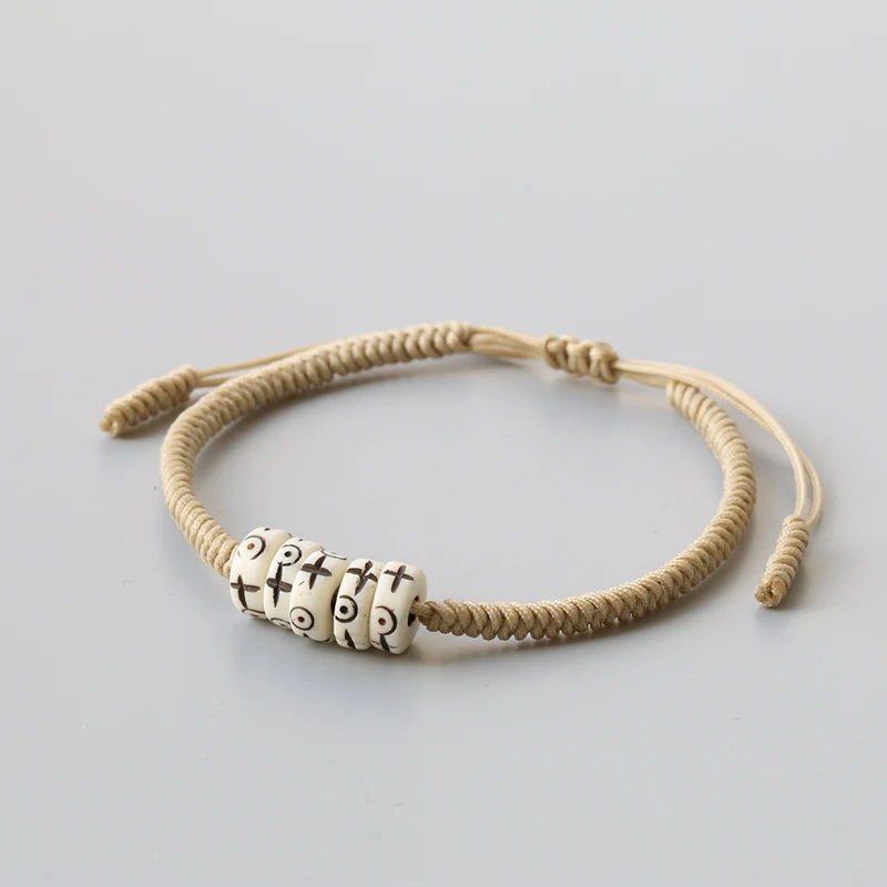 Reikinn-Design-Tibetan-Cross-Bone-Rope-Tibetan-Buddhist-Handmade-Lucky-Knots-Bracelet-Balance-BRW010 (3)