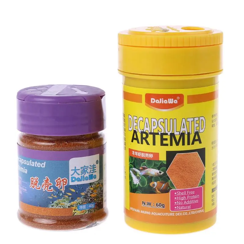 

Brine Shrimp Eggs Aquarium Fish Food Feeding Healthy Nutrition Supply