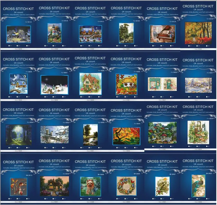 Oneroom Embroidery Diy Similar Anchor Dmc Cross Stitch Kit Aida 14ct