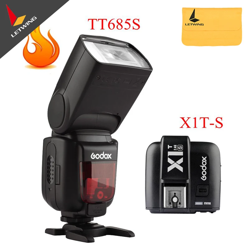 

Godox TT685S 2.4G HSS TTL II GN60 Camera Flash+ X1 TTL Wireless Trigger for Sony Camera