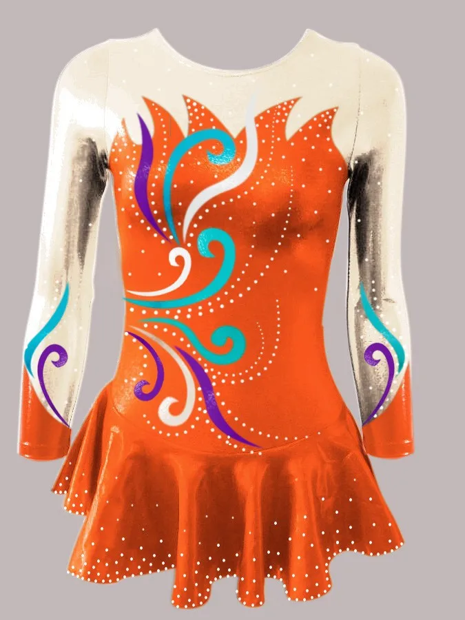 y 0059 gymnastic skirt / figure skating leotard / Rhythmic gymnastics
