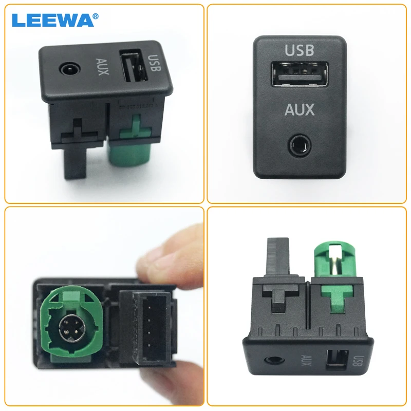 Жгуты проводки LEEWA VW OEM AUX + USB-переключатель для Tiguan Passat B6 B7 CC RCD510 RNS310 3CD 035 249 A 3CD03524 |