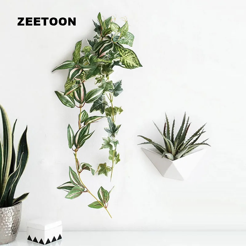 

Nordic Modern Wall Vase Ceramic Succulent Plant Wall Flower Pot Sitting Room Planters Jardiniere Flowerpot Creative Home Decor