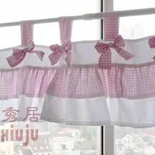 Плед лук пасторальные красивые шторы для гостиной, спальни, кофе короткие шторы для кухни 40*150 см Индивидуальные