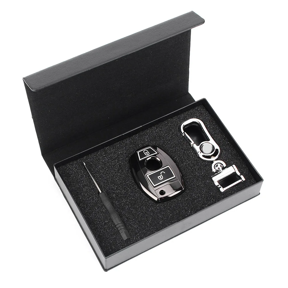 For mercedez benz GLA200 GLC200 GLA220 C180 CLA200 ML350 GLK300 E260 Remote Key Fob Case Shell Key Chain Automobile Car Accessories