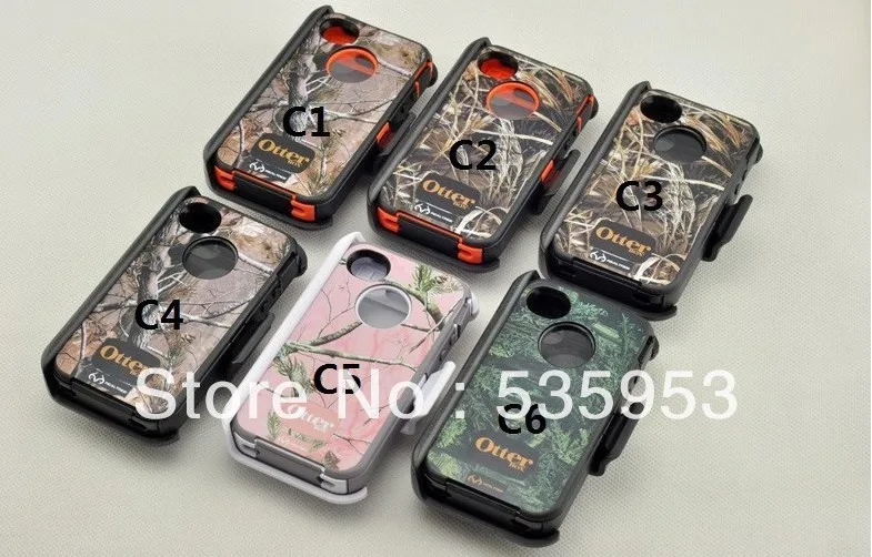 Free DHL shipping 120pcslot PC+Silicone defenders oTterer//rings box case for iphone 4/4s with clip and retail package | Безопасность и