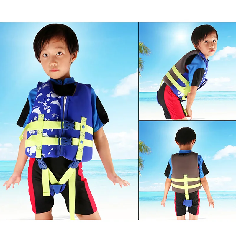 Подводное плавание под открытым небом спасательный жакет для детей UVA/UVB защита Регулируемая дышащая куртка безопасный спасательный жилет