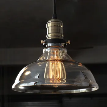 

2018 New Cognac E27 Pendant Lights Glass Lamp Luminaire Pendant Lamp Glass Lampshade Hang lamp Light For Aisle Bar Restaurant