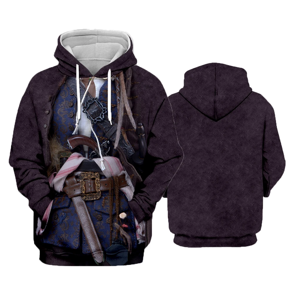 

autumn Fashion mens Hoodie movies Pirates of the Caribbean 3d print cosplay Sweatshirts unisex Casual zipper hoodies pullover