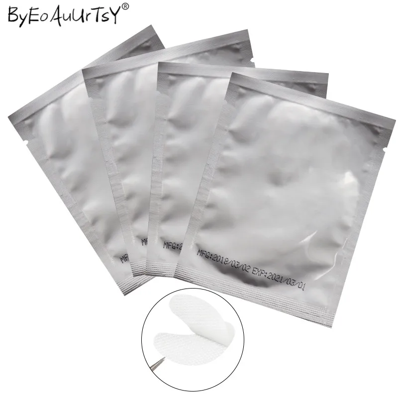 100pairspack New Paper Patches Eyelash Under Eye Pads Lash Eyelash Extension Hydrating Eye Tips Sticker Wraps Mask Eyepads      (5)