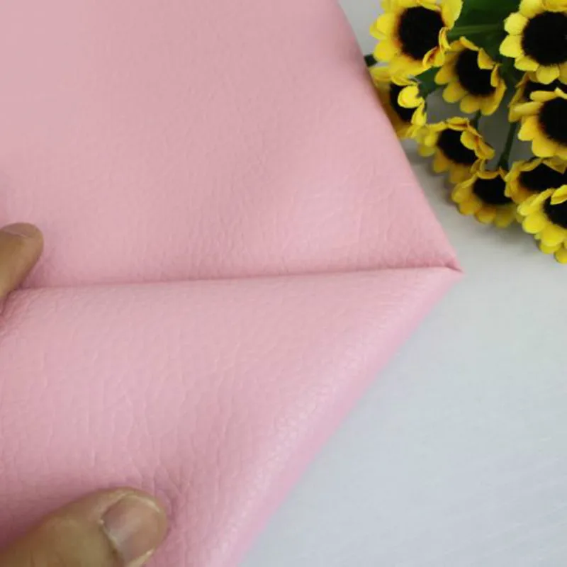 

Pink Sreies Solid Color Printed Faux Leather Fabric Synthetic PU Leather Fabric DIY Patchwork Sewing Textile Decoration Crafts