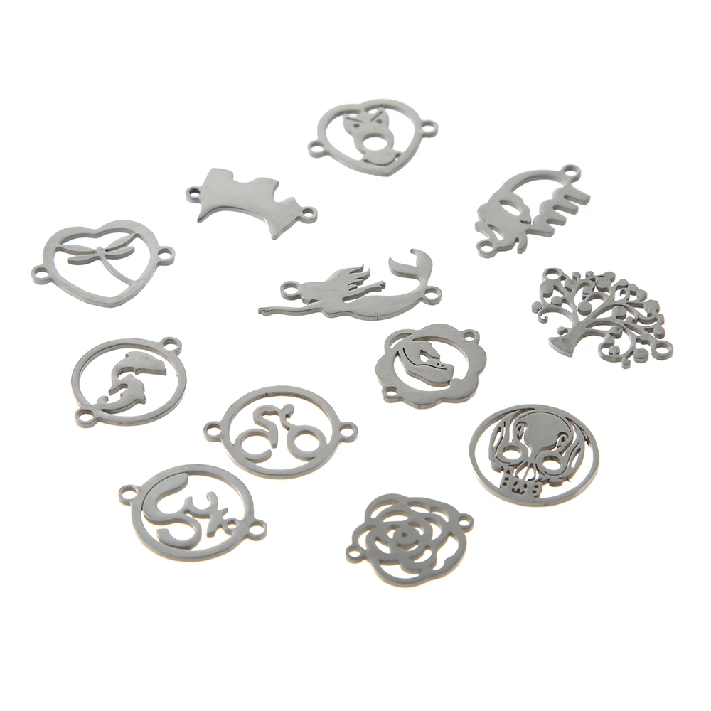 

stainless steel charm mermaid / 3D / Tree of Life Multiple styles Pendants Fashion Jewelry Making Findings DIY Charms Handmade
