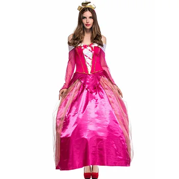 

High Quality Sales Halloween Fairy Princess Costume Pink Stage Performance Dress Party Queen Dress Cosplay Costumes L18817134