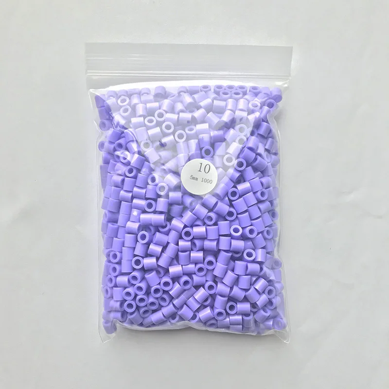 1000 Beads/Bag 5mm Perler Artkal Beads 37 Colors Available Material Bag DIY Cartoon Making Tube Colorful Beads Educational Toys