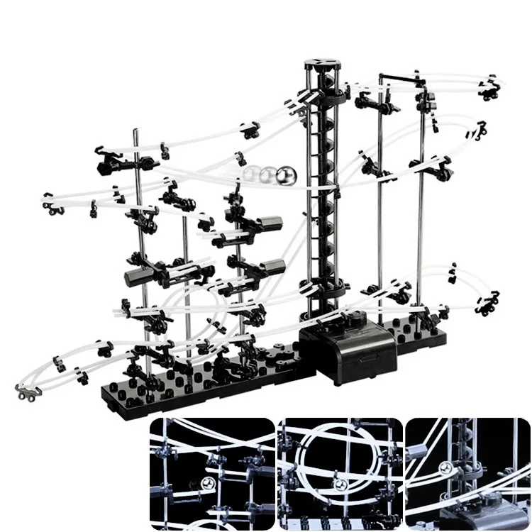 

DIY Toys SpaceRail Space Rail Track Level 2 Steel Marble Roller Coaster 10000mm SpaceWarp with Retail Box