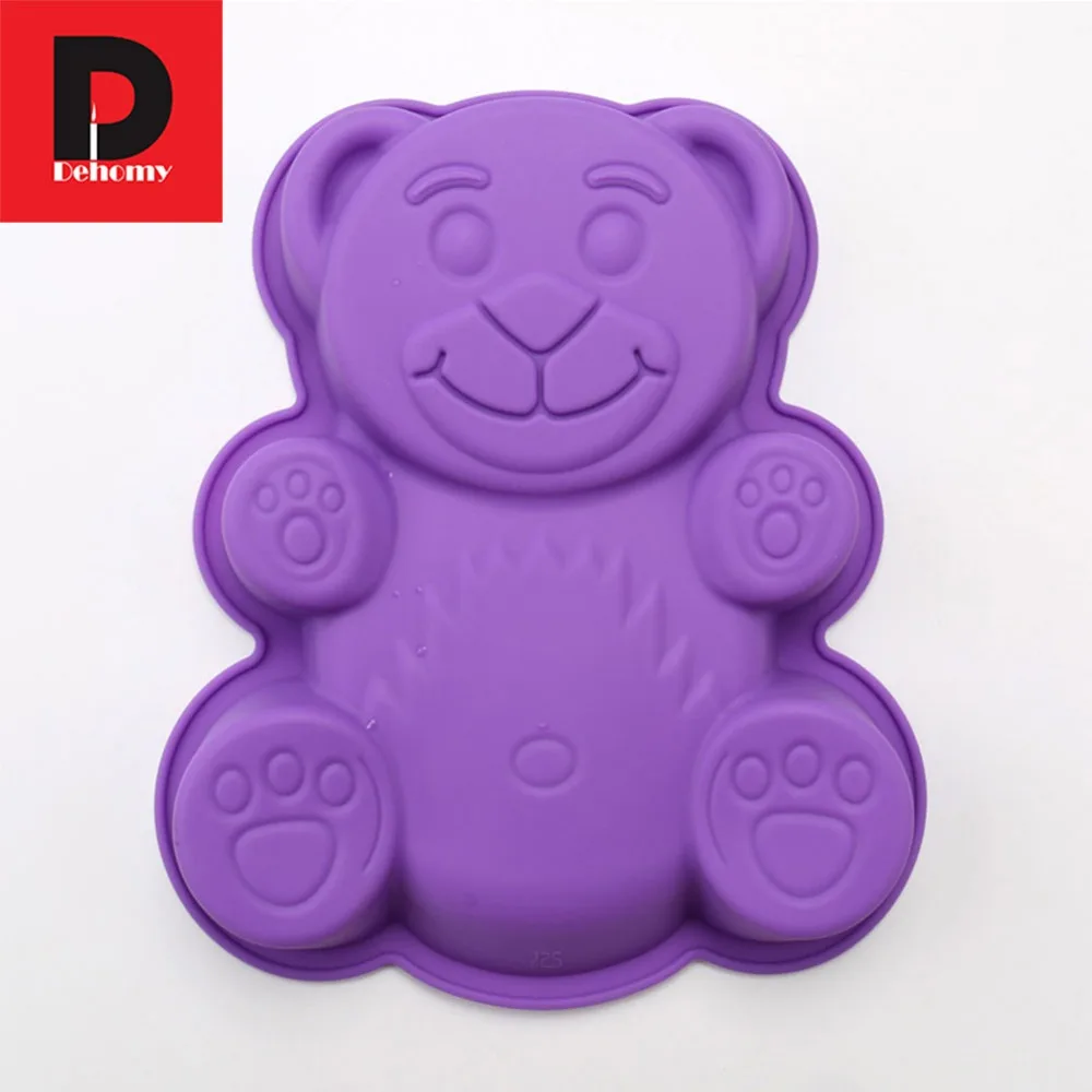 

Dehomy Teddy Bear Cake Mold Small Big Shape Silicone Cake Jelly Pudding Molds Diy Gifts Cake Tools