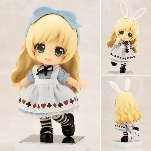

10CM Alice Q version White Queen Mad Hatter Nendoroid Alice in Wonderland PVC Action Figures Model Collectible Toys