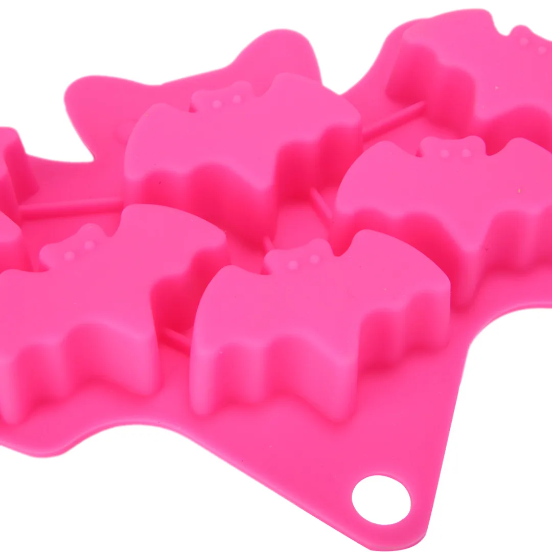 Halloween Witch Bone Ghost Bat Silicone Mold Fondant Flexible Cake Mould Soap Molds Cake Decorating Tools