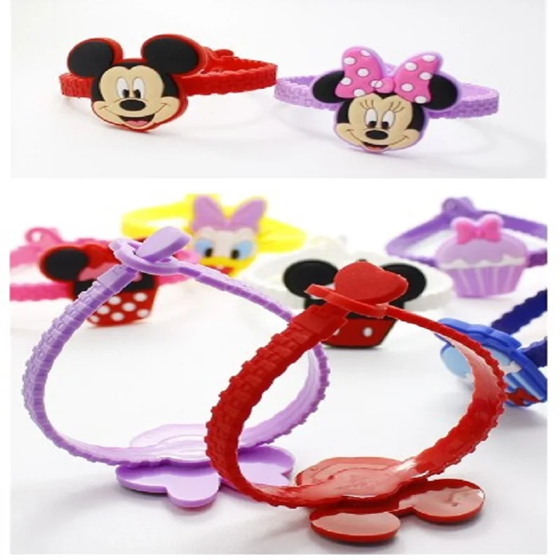 

Creative cartoon cute Children bracelets PVC Bangles Gifts for children Kids accessories Adjustable heart zipper wristband