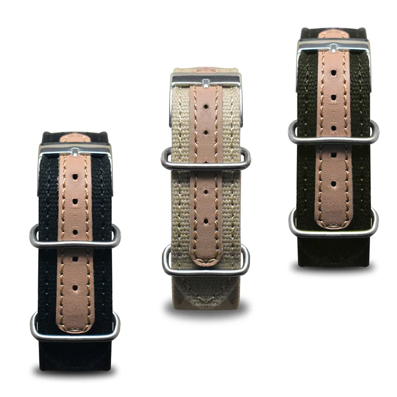 

Onthelevel Nato Watchband Nylon Zulu Strap 18mm 20mm 22mm Watch Strap Silver Pin Buckle Wristwatch #D