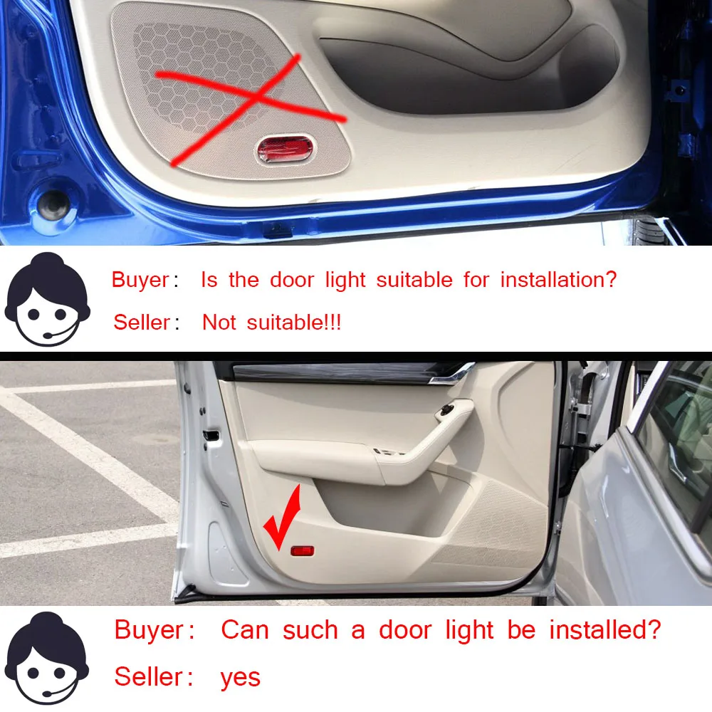 

2 X Car LED Logo Light Door Projector Welcome Lights For Skoda KODIAQ KAROQ Yeti New Octavia 2015-2019 Octavia Travel version