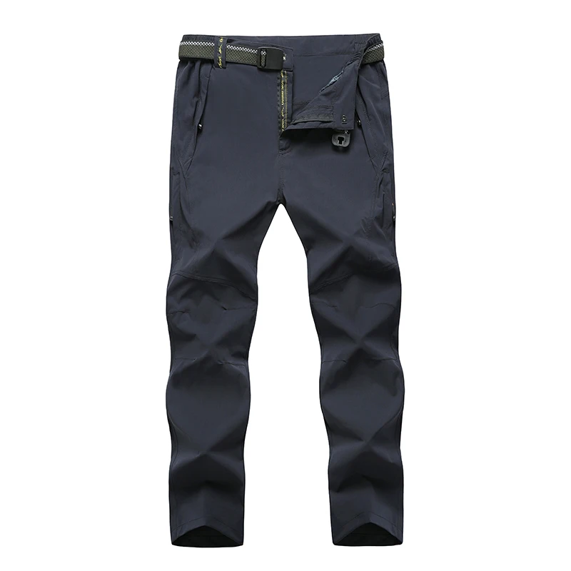 Pantalones de senderismo al aire libre Softshell hombres 5XL 6XL 7XL 8XL impermeable transpirable Bottoms hombre senderismo deportes pantalones de gran tamaño