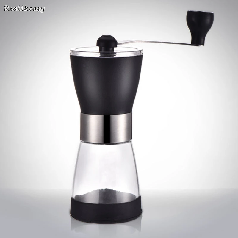 

Mini Stainless Steel Manual Coffee Grinder Portable Hand Bean Mills Adjustable Ceremic Burr Core Coffee Gift Kitchen Tool DH66