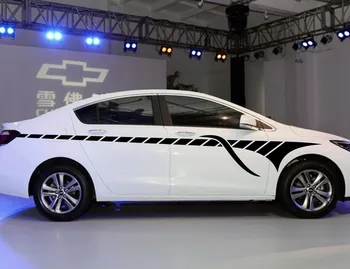 

Car Decals Racing Stripe 128'' for CRUZE Vinyl Upper Door Motor Side Sticker ZC481