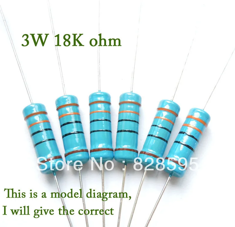 3 w 0,1 ohm 0R1 ohm, резистор с постоянным сопротивлением металлическая пленка сопротивление резисторов+/-1%(200 шт