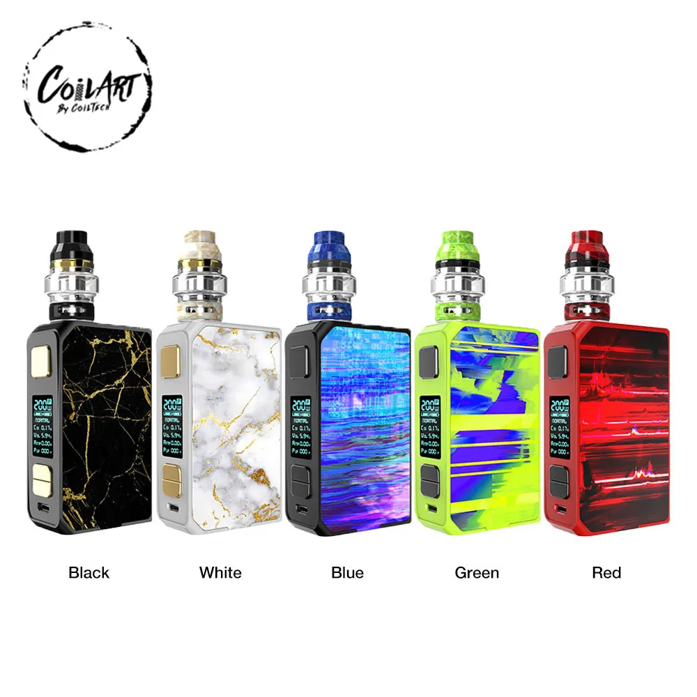 

100% Original CoilART LUX 200 Max Output TC Kit with LUX Mesh Tank & Customizable Display & 0.005s Quick Firing Speed E-cig Vape