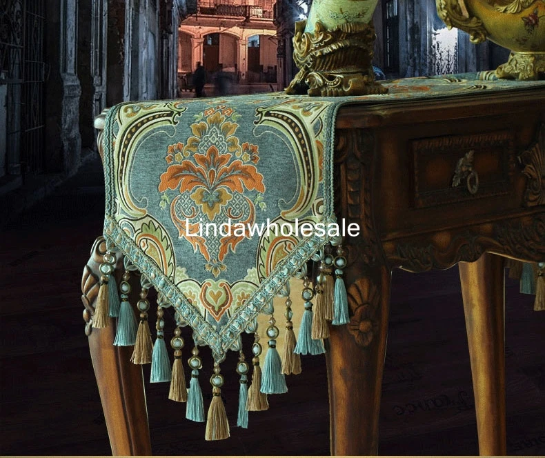 High-grade European table runners,High-end coffee banner,European luxury table flag,decorative cloth