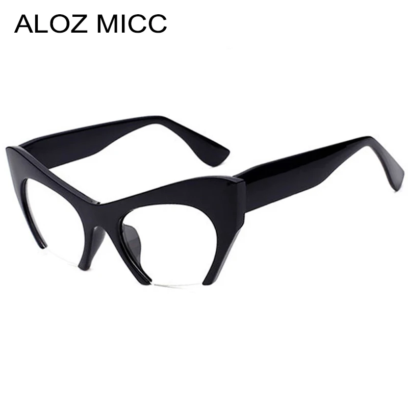 ALOZ MICC модные очки кошачий глаз женские винтажные с ацетатной полуободковой