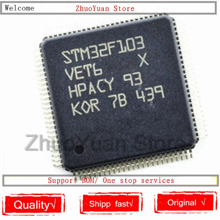 

1PCS/lot New original STM32F103VET6 STM32F103 VET6 STM32F103VE LQFP-100 IC chip