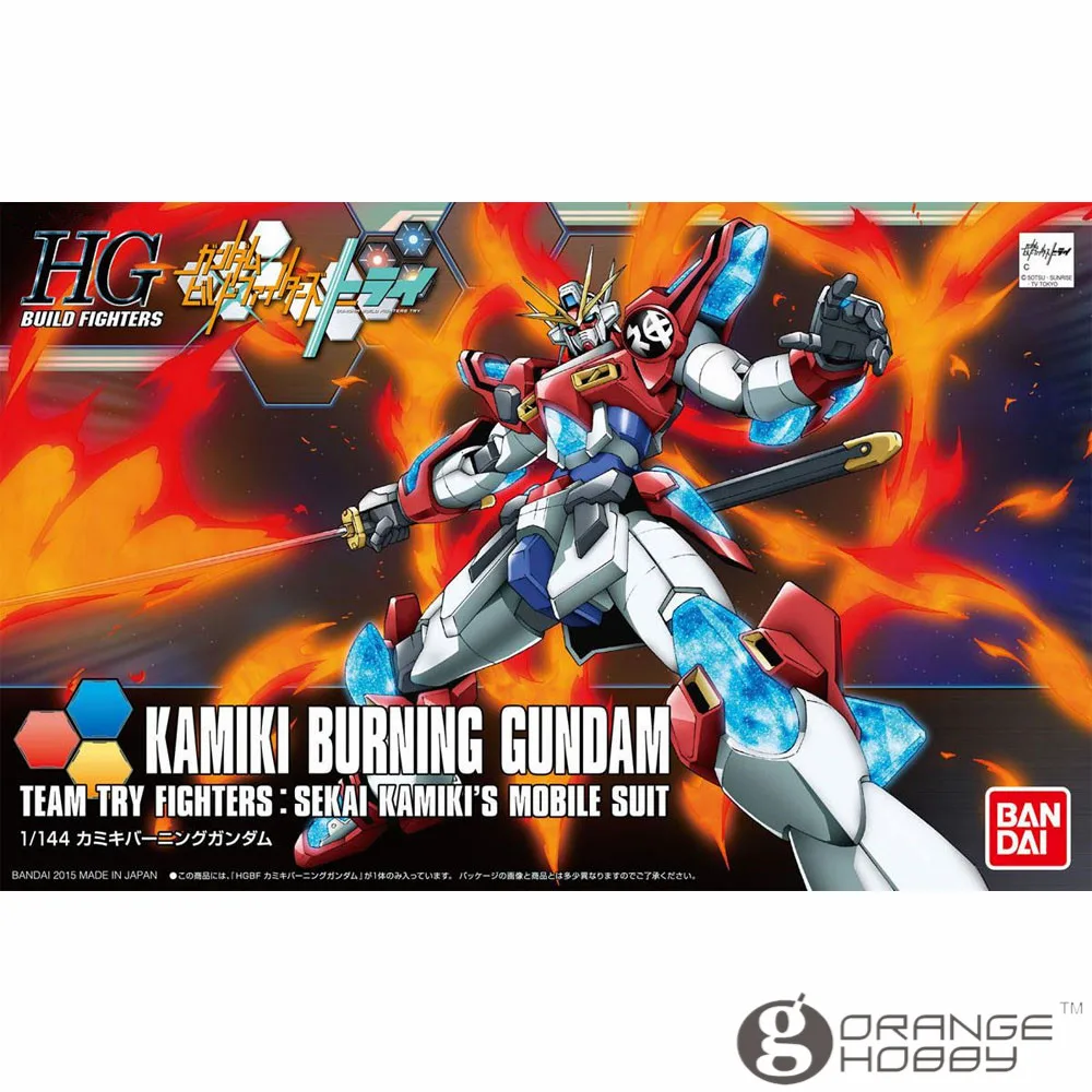 

OHS Bandai HG Build Fighters 043 1/144 Kamiki Burning Gundam Mobile Suit Assembly Model Kits