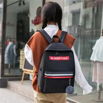 

Backpacks Female Schoolbags 2019 Fashion Student Canvas Bag Female Shoulder Bag Large-capacity Casual Simple Backpack mochila