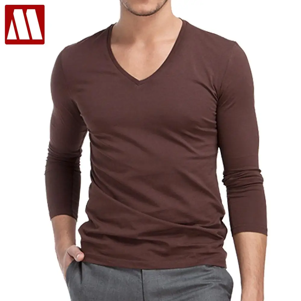 Long sleeve slim fit t shirt They have a narrower, tapered fit through the body, smaller arm holes, more fitted, longer sleeves and a lot of extra length. You really haven’t worn a shirt like this before. And our original 50/50 t-shirts are a cotton/polyester blend, so they are soft, light, flexible and barely even shrink.