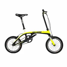 BEIOU Sports Downtown Carbon 1 Speed Complete Bicycle Comfort Bike 16-Inch Wheels Ultra Superlight Urban Bike 15.2lb BO-CB006