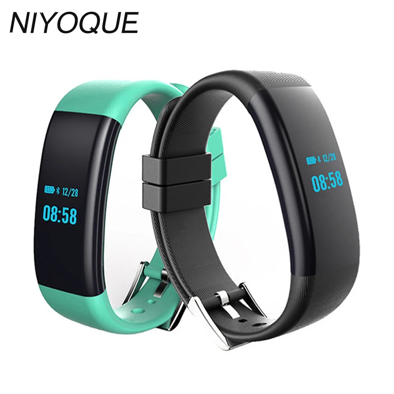 

NIYOQUE DF30 Smart band Bluetooth 4.0 Heart Monitor Smart Bracelet Blood Pressure/Oxygen Monitor Wristband IP68 Waterproof Watch