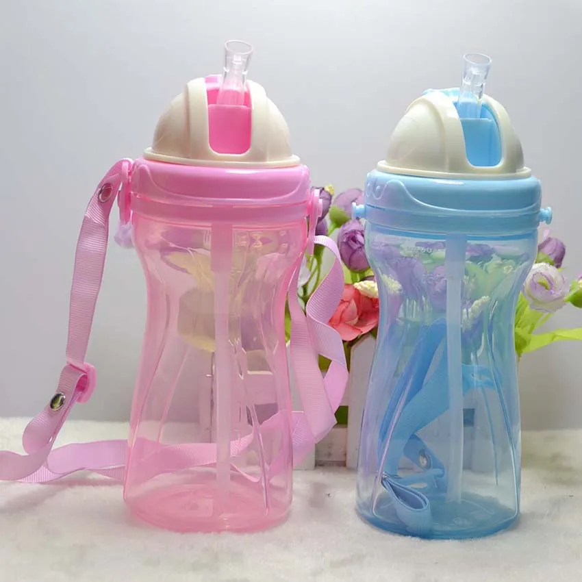 400 ML PP Пластик удовлетворяет требования Закона о cupbaby кормления ручка для бутылочки автоматическое соломинка Non-slip обороны осень антибликовость