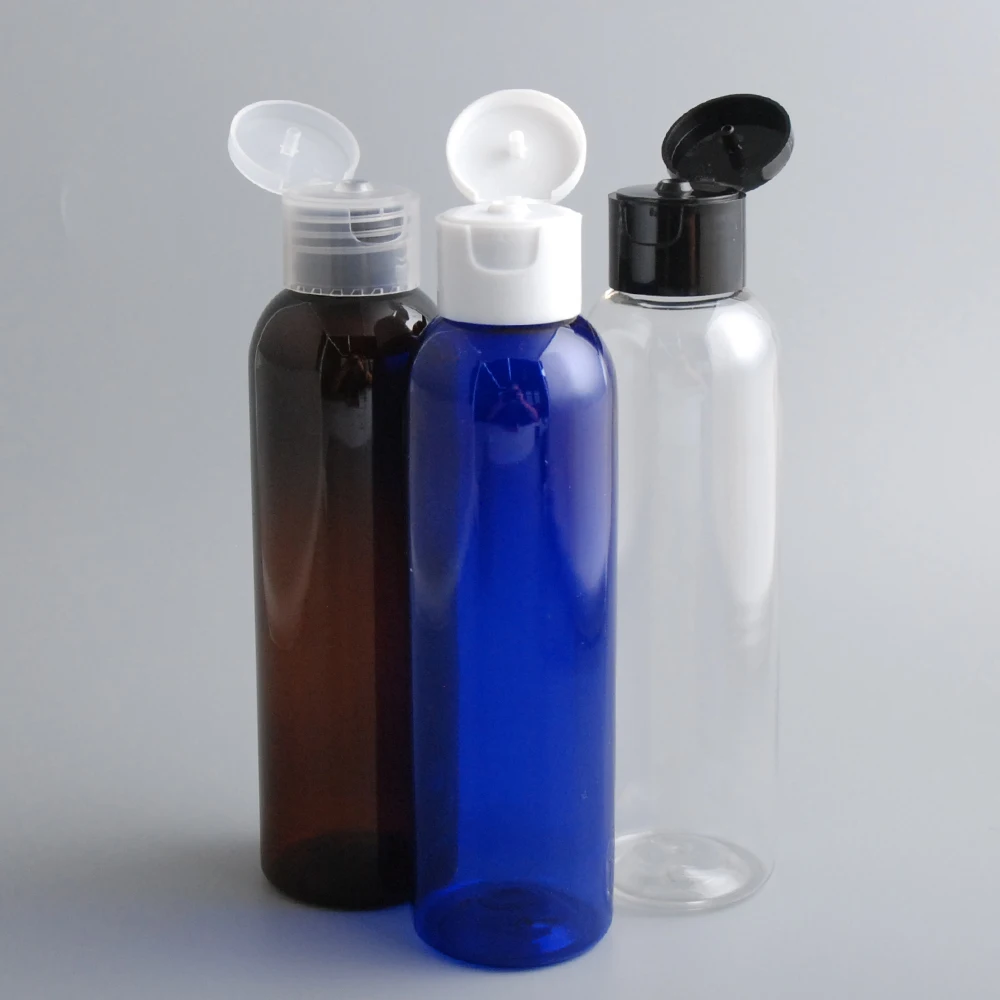 

2pcs/lot 150ml Portable Travel Transparent Plastic Flip Cap Bottle Lotion Cosmetic Container Travel Kits Empty Plastic Bottle